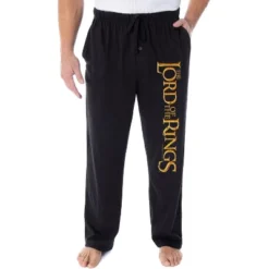 The Lord Of The Rings Men's Film Logo Sleepwear Lounge Bottoms Pajama Pants Black -Intimo GUEST e234e0a1 6821 4f18 a5a7 2c167b42f19c