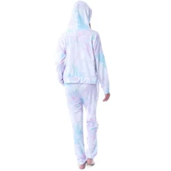 Friends TV Show Logo Tie Dye Womens' Pajama Loungewear Hooded Jogger Set Mulitcolor