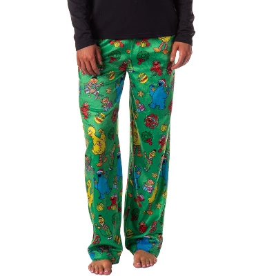 Sesame Street Women's Christmas Elmo Cookie Monster Sleep Pajama Pants Green 6 Sesame Street Women's Christmas Elmo Cookie Monster Sleep Pajama Pants Green - Image 4