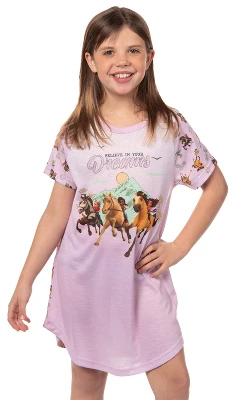 Girls' Spirit Untamed Movie Believe In Your Dreams Nightgown Sleep Pajama Pink 7 Girls' Spirit Untamed Movie Believe In Your Dreams Nightgown Sleep Pajama Pink - Image 5