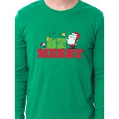 Peanuts Christmas Santa Snoopy Be Merry Tight Fit Family Pajama Set -Intimo GUEST e4c570a6 cbb9 476f 9b6b 945ae514eaee