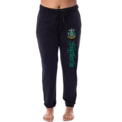 Harry Potter Womens' Slytherin House Crest Sleep Jogger Pajama Pants Black -Intimo GUEST e53f07f4 df0b 45f6 b6c8 5bfd8468266c