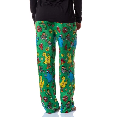Sesame Street Women's Christmas Elmo Cookie Monster Sleep Pajama Pants Green 5 Sesame Street Women's Christmas Elmo Cookie Monster Sleep Pajama Pants Green - Image 3
