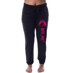 Universal Monsters Womens' Dracula Bite Me Sleep Jogger Pajama Pants Black -Intimo GUEST eba63496 a21f 42ca b17a 40d603f696c1