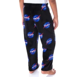 NASA Boys' Meatball Logo Allover Print Ultra-Soft Plush Fleece Pajama Pants Black -Intimo GUEST ecc539da f2c7 4417 b191 804d967f9a0c
