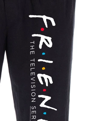 Friends The TV Series Men's Classic Logo Loungewear Sleep Pajama Pants Black 4 Friends The TV Series Men's Classic Logo Loungewear Sleep Pajama Pants Black - Image 2