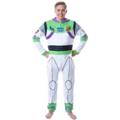 Disney Mens' Toy Story Buzz Lightyear Costume Pajama Union Suit White 11 Disney Mens' Toy Story Buzz Lightyear Costume Pajama Union Suit White -Intimo GUEST ee6f0524 c23a 4b15 b768 43f7957040fa