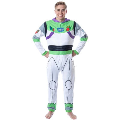 Disney Mens' Toy Story Buzz Lightyear Costume Pajama Union Suit White 6 Disney Mens' Toy Story Buzz Lightyear Costume Pajama Union Suit White - Image 4