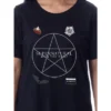 Supernatural Womens' Join The Hunt Pentagram Nightgown Sleep Pajama Shirt Black -Intimo GUEST f02acb3d b0d4 494a 9c83 a564709765d2