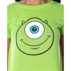 Disney Women's Monsters Inc. Mike Wazowski Shirt And Shorts Pajama Set Lime Green -Intimo GUEST f1093bb0 fd6d 438d a35e 6cdfe8b2f107