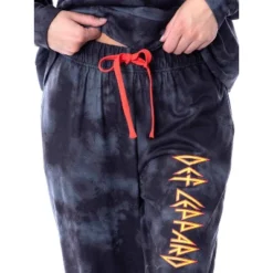 Def Leppard Womens' Hysteria Album Cover Lounge Cropped Hooded Jogger Set Black -Intimo GUEST f1abe699 5932 4775 9ae2 3c4cb90fb459