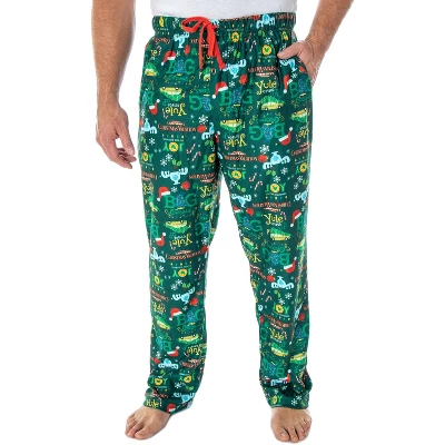 National Lampoon's Christmas Vacation Men's Allover Print Pajama Pants Green 7 National Lampoon's Christmas Vacation Men's Allover Print Pajama Pants Green - Image 5