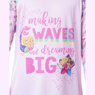 Mattel Girls' Barbie Making Waves Dreaming Sleep Pajama Dress Nightgown Pink 3 Mattel Girls' Barbie Making Waves Dreaming Sleep Pajama Dress Nightgown Pink