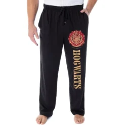 Harry Potter Mens' Christmas At Hogwarts Wreath Crest Pajama Lounge Pants -Intimo GUEST f5db0b18 713f 4ca1 9fde fb9bff15b542