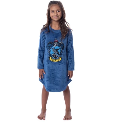 Harry Potter Girls' Hogwarts Houses Crest Raglan Pajama Nightgown-All Houses 7 Harry Potter Girls' Hogwarts Houses Crest Raglan Pajama Nightgown-All Houses - Image 5