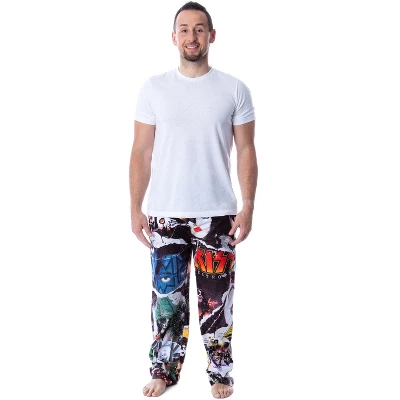 KISS Men's Rock Band Magazine Rip Photo Art Adult Loungewear Pajama Pants Multi 5 KISS Men's Rock Band Magazine Rip Photo Art Adult Loungewear Pajama Pants Multi - Image 3