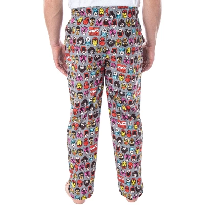 Marvel Men's Vintage Comic Character Faces Adult Sleep Lounge Pajama Pants Hero Faces 4 Marvel Men's Vintage Comic Character Faces Adult Sleep Lounge Pajama Pants Hero Faces - Image 2