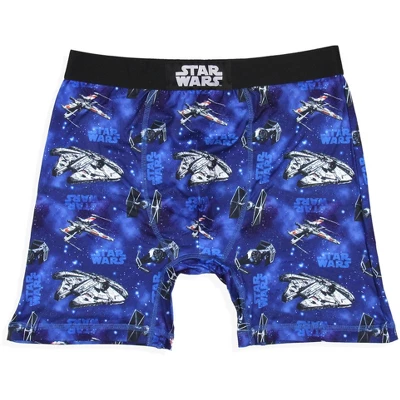 Star Wars Mens' 2 Pack Comic Millennium Falcon Boxers Underwear Boxer Briefs Multicolored 2 Star Wars Mens' 2 Pack Comic Millennium Falcon Boxers Underwear Boxer Briefs Multicolored